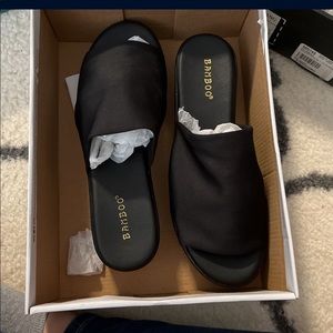 Bamboo platform wedges